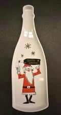 Rosanna White You're Invited Holiday Tray Bottle Shaped 13.75" x 4.5" x .75"