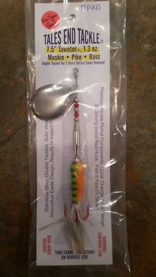 Tawnter Lure Muskie Musky Pike Bass Striper Inline Spinner Bait 7.5'' Bucktail