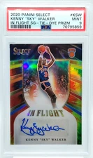 PSA 9 /25 Kenny Sky Walker AUTO POP 2 Autograph 2020-21 Select IN FLIGHT TIE DYE