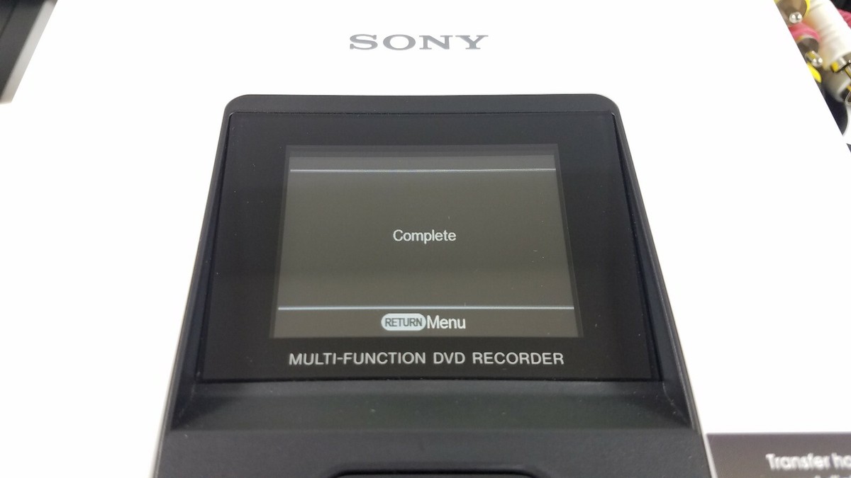 Sony DVD Recorder VRD-MC5 Multi-Function Bundle DVD-R Tested