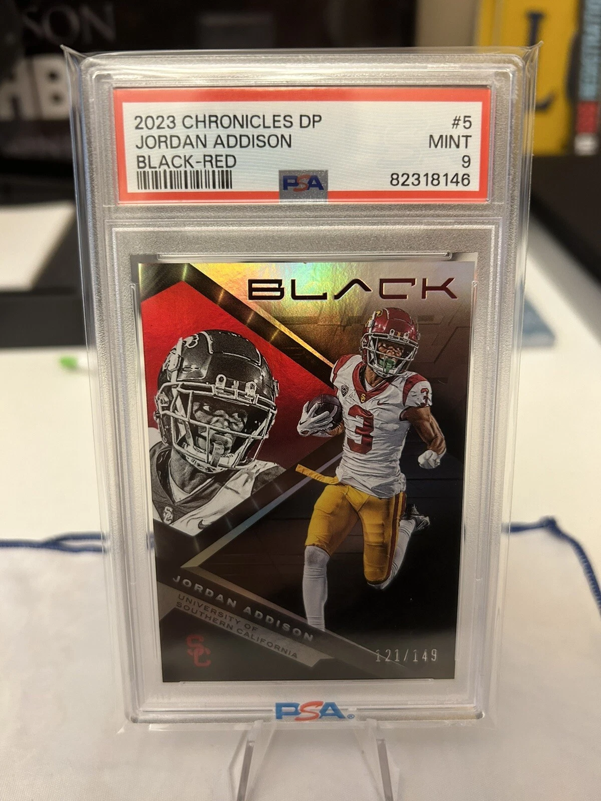 Jordan Addison Panini Chronicles Draft Picks Black #5 Red