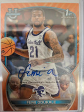 2022-23 Bowman University Orange Refractor /25 Auto Femi Odukale #20, Minnesota