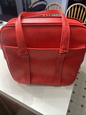 Vintage Cherry Red Carry On Tote Samsonite Luggage