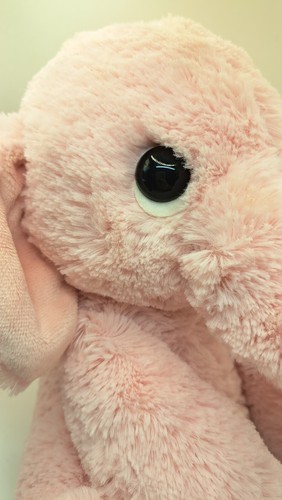 Aurora Baby Pink Elephant 8" Lovey Security Plush Stuffie Toy Soft Weighted - Picture 3 of 11