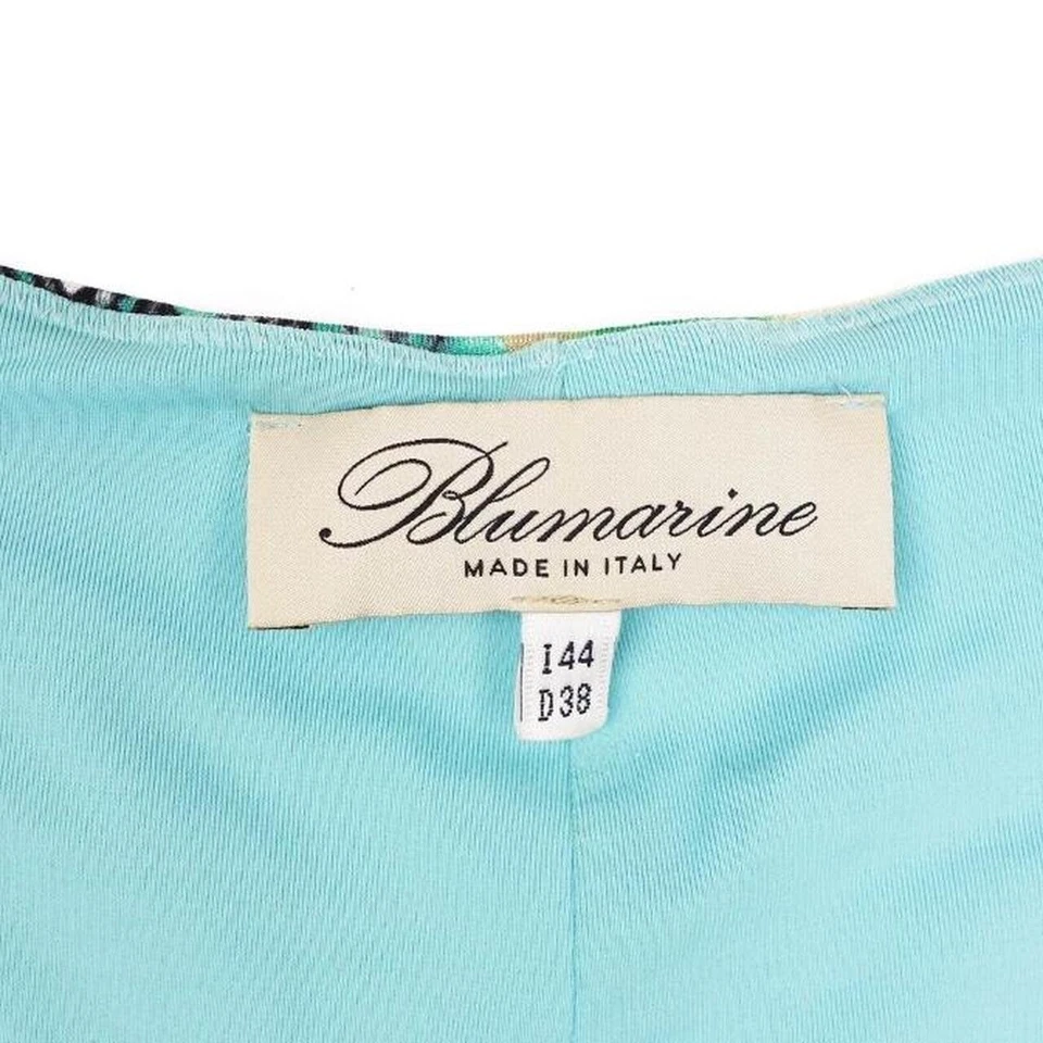 Falda midi vintage de seda con estampado floral y animal Blumarine Foto 3 de 4