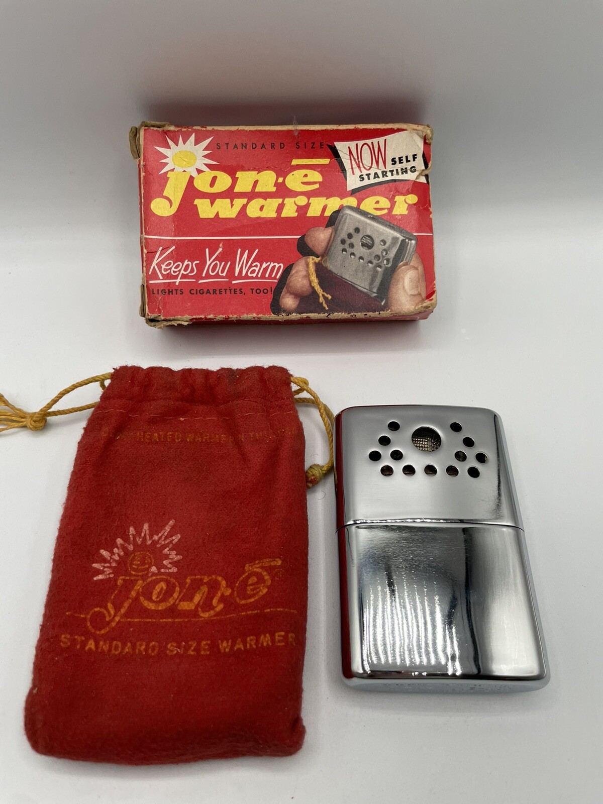 Jon-E Warmer Standard Size with Box and Bag, Made in USA