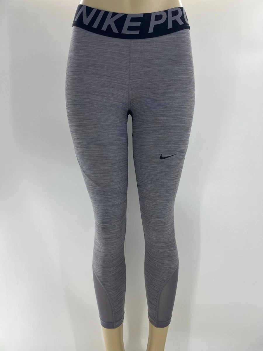 Nike Pro Dri-Fit Women Performance Leggings Crop Length Grey XS NWT Free  Ship