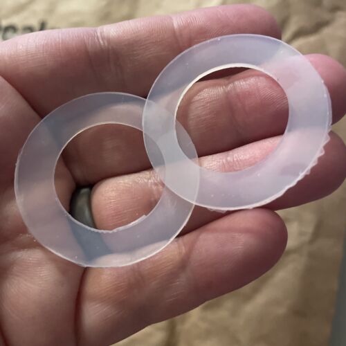 2 Handmade Hummel 1987 Spice Jar Seal Gaskets Silicone Replacement Part - Picture 2 of 5