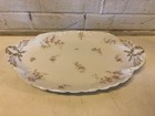 Antique Haviland Limoges Porcelain Floral & Gold Reef Decorations Serving Tray