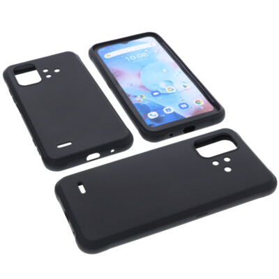 Hülle für UMIDIGI Bison X10S Tasche Schutz Handytasche TPU Gummi Case Schwarz