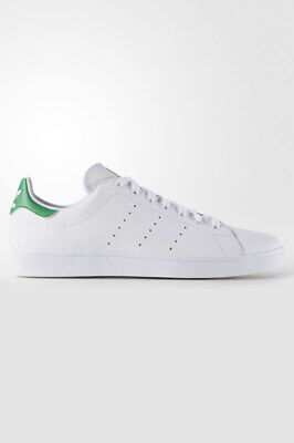 Adidas STAN SMITH VULC White White Green Sneakers B49618 Adidas STAN SMITH VULC White White Green Sneakers B49618