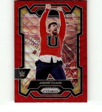 2024 Panini Prizm WWE Ruby Wave Prizm #148 Andre Chase