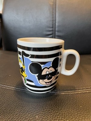 Vintage Mickey Mouse & Friends Retro Disney Tasse 90er Retro gestreift Style