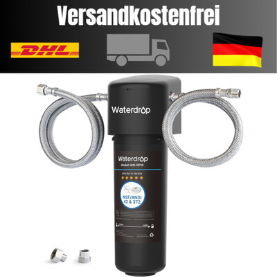 Direkter Wasserfilter mit Küchenhahn | 30.000 Liter Chlor-Reduktion