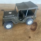 Vintage Tonka Army Jeep G-452-8  with Plastic Canopy & Pressed Steel Body #b369