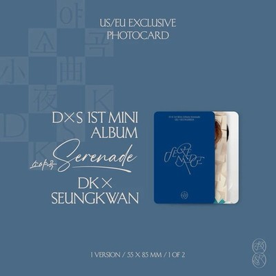 DxS Blueポストカード　スングァン　1枚 SIGNED] DXS SEVENTEEN 1ST MINI ALBUM SERENADE BLUE VER. stray kids