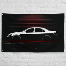 RL 2009 Car Silhouette Flag 3x5 ft Garage Banner Man Cave Wall Decor Gift