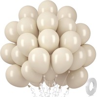 Luftballons Sand Weiß 30 StüCk Helium Ballon Beige FüR Geburtstag Hochzeit Baby