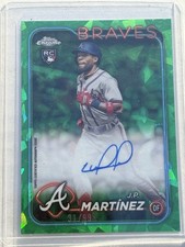 2024 Topps Chrome Sapphire J.P. Martinez Rookie Autograph CSA-JM Green 31/99