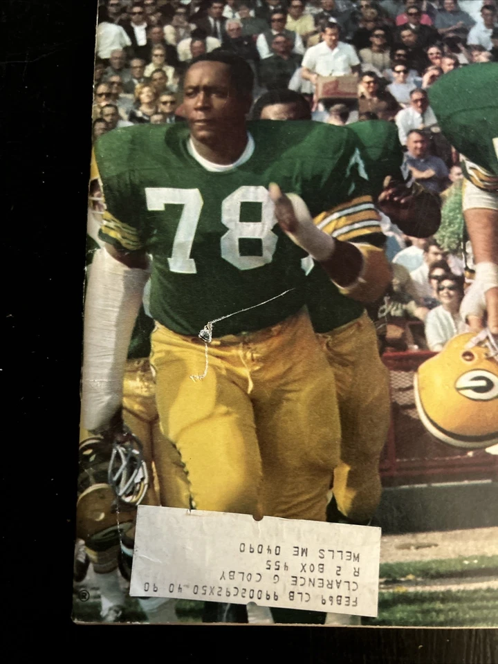 Спортивный иллюстрированный журнал Forrest Gregg Green Bay Packers Beamon Jump 10/28/68! - Изображение 2 из 4