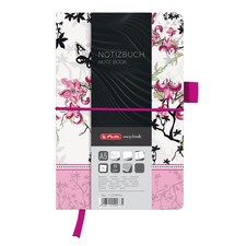 Notizbuch Fashion A5 96 Blatt liniert Ladylike mit Leseband und Falttasche my.bo