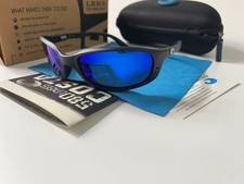 Costa Del Mar BR 11 OGP Matte Black Blue 580P Polarized Lens Sunglasses