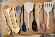 Vintage Lot Of 10 Nylon Kitchen Utensils FOLEY Tupperware Ekco Ensar Hutzler EUC