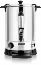 Geepas 20L Stainless Steel Water Boiler - 1650W Electric Catering Urn