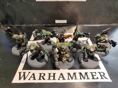 Warhammer 40k Orks Warlord & Nobz x6