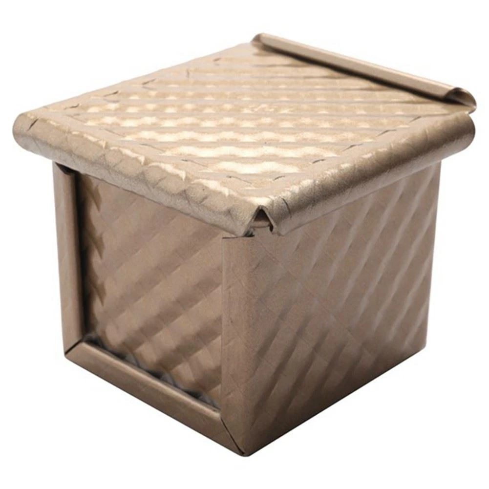 2PCS Square Loaf Pan with Lid Toast Mold Bread Pan Pullman Loaf Pan with