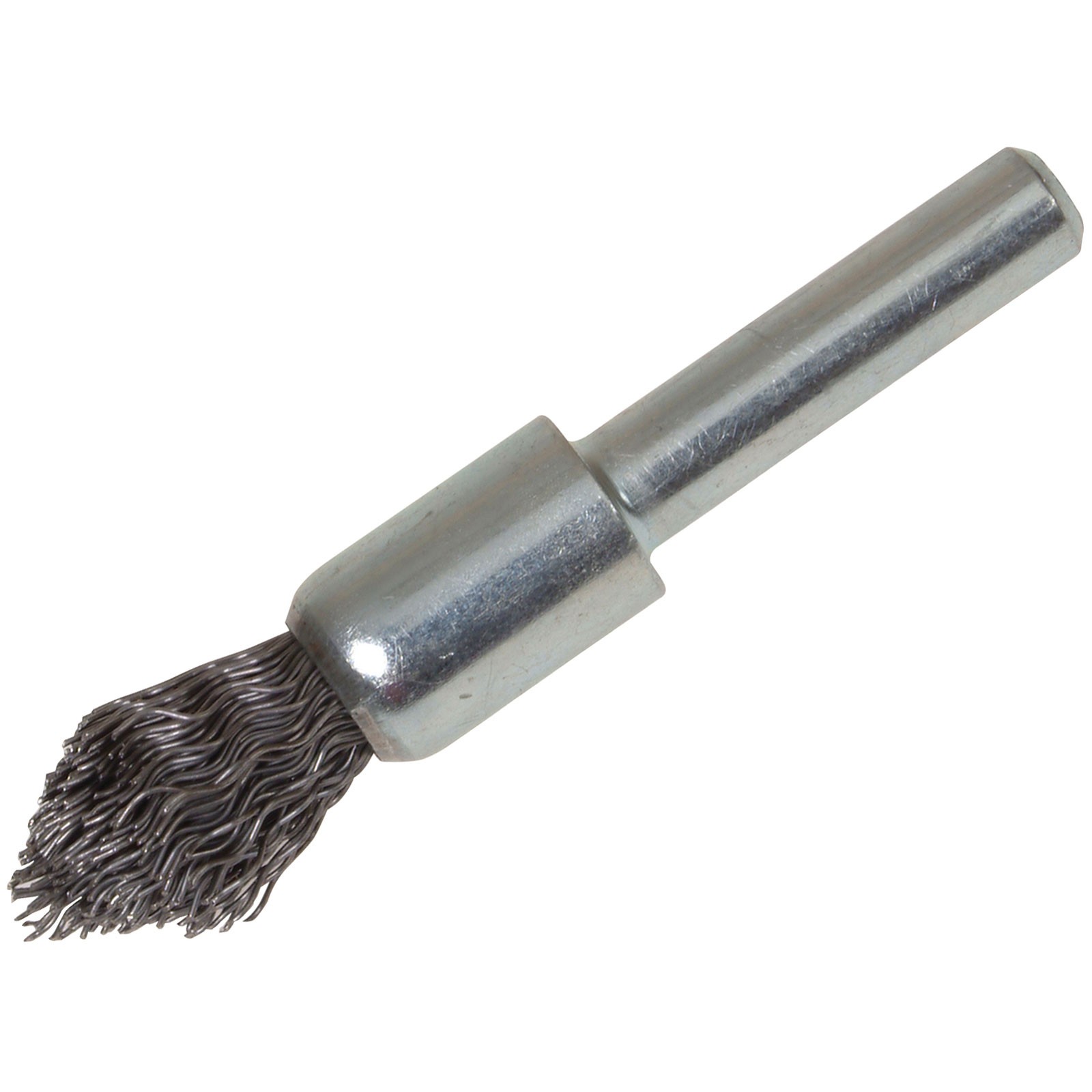Lessmann Pointed End Brush with Shank 12/60 x 20mm, 0.30 Steel Wire