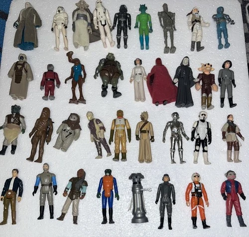 Star Wars Lot of 35 Original 1970s-1980s Figures
