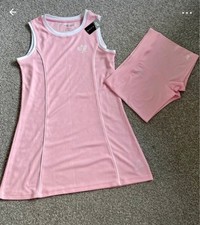 Skechers Girls Solid Tank with Bike Short Tennis and Golf Athletic Set Girls