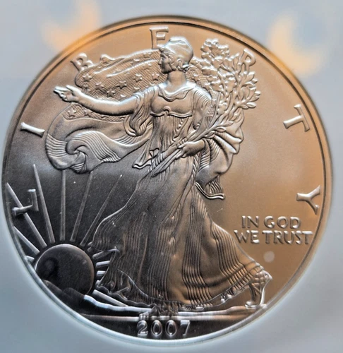 2007 ~ Silver Eagle S$1 ~ NGC MS69 ~ EARLY RELEASES ~ #124