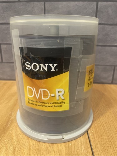 NEW SONY DVD-R 90 PACK 4.7GB 120min 4.7GB 16X Optical Media Recordable