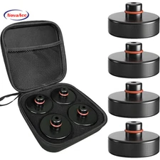 Lifting Jack Pad Set Compatible 4 Pucks Rubber with a Storage Case Accessories