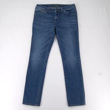 Lauren Jeans Co Ralph Lauren Jeans Womens 6 Blue Straight Leg Stretch Denim