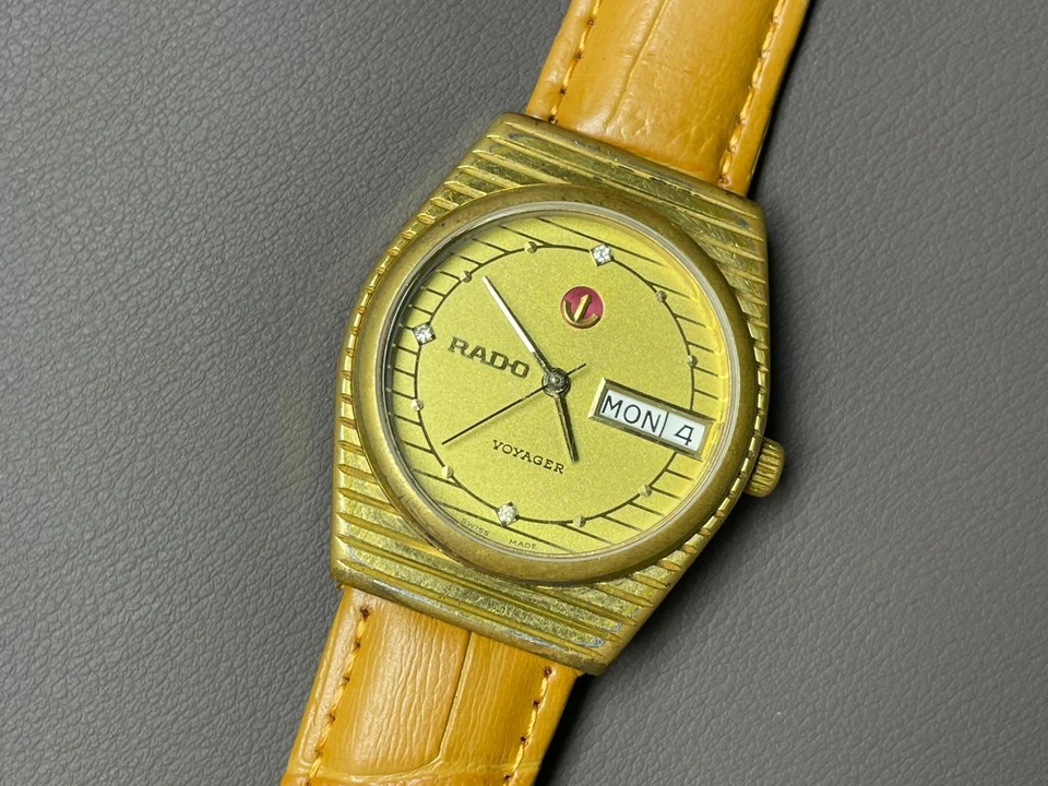 Reloj para hombre Rado Voyager vintage automático esfera diamante 34 mm Foto 2 de 4