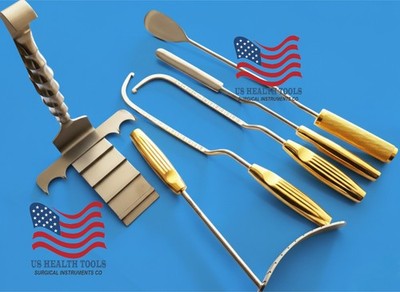 Abdominoplasty Retractor & Breast dissector Set of 6 Pcs,Brest instruments