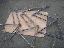 Raleigh Rudge ? 1940s 1950s vintage bicycle bike cycle frames + forks x3 JOB LOT