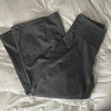Gray Wide leg crop Ultrastretch Athleisure Leggings M