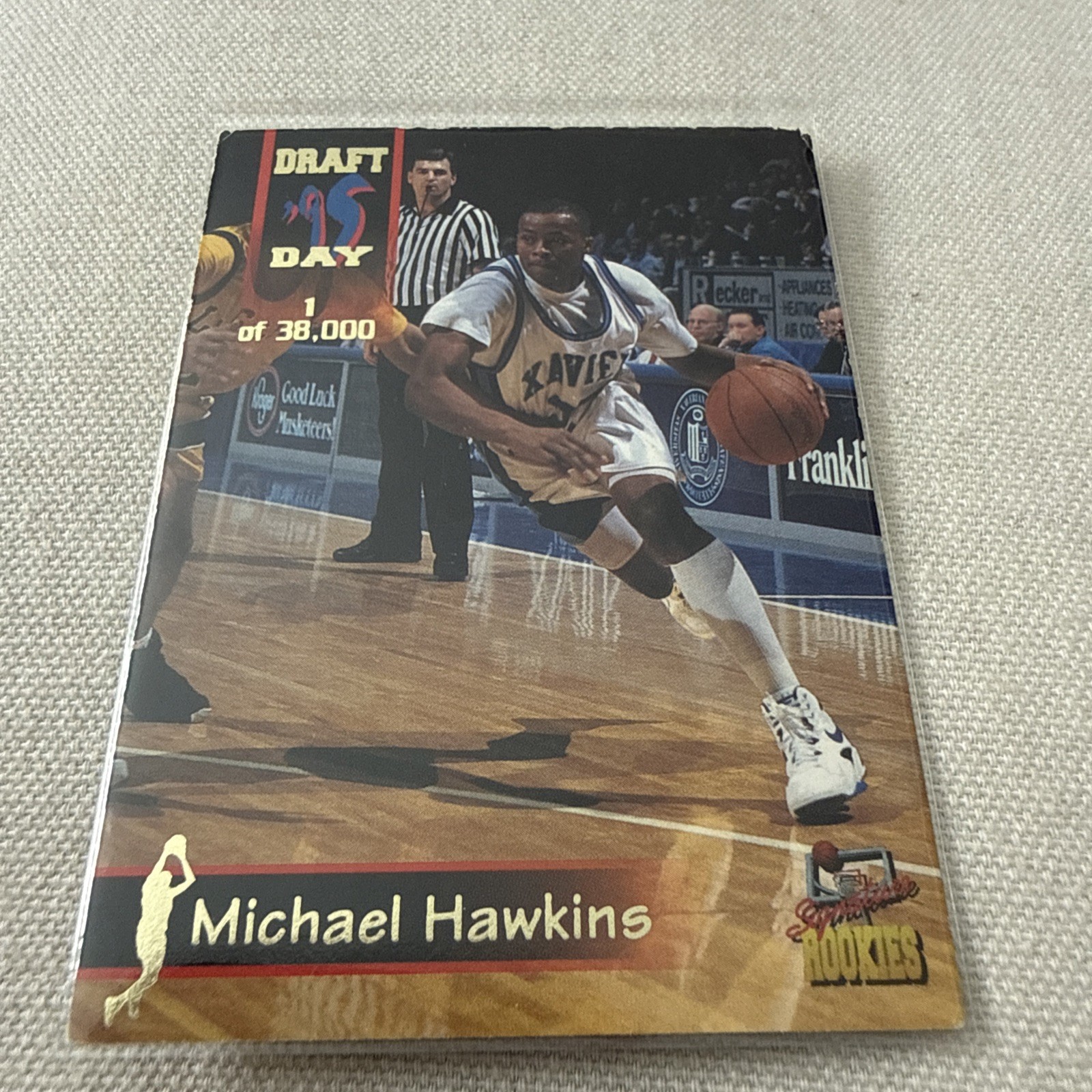 Michael Hawkins CBA RC 1995 Signature Rookies Draft Day #39 Xavier Musketeers