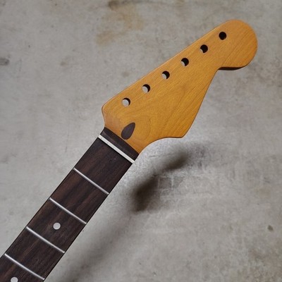 Roasted Maple Strat Neck fits fender Telecaster body 21 frets 60s style