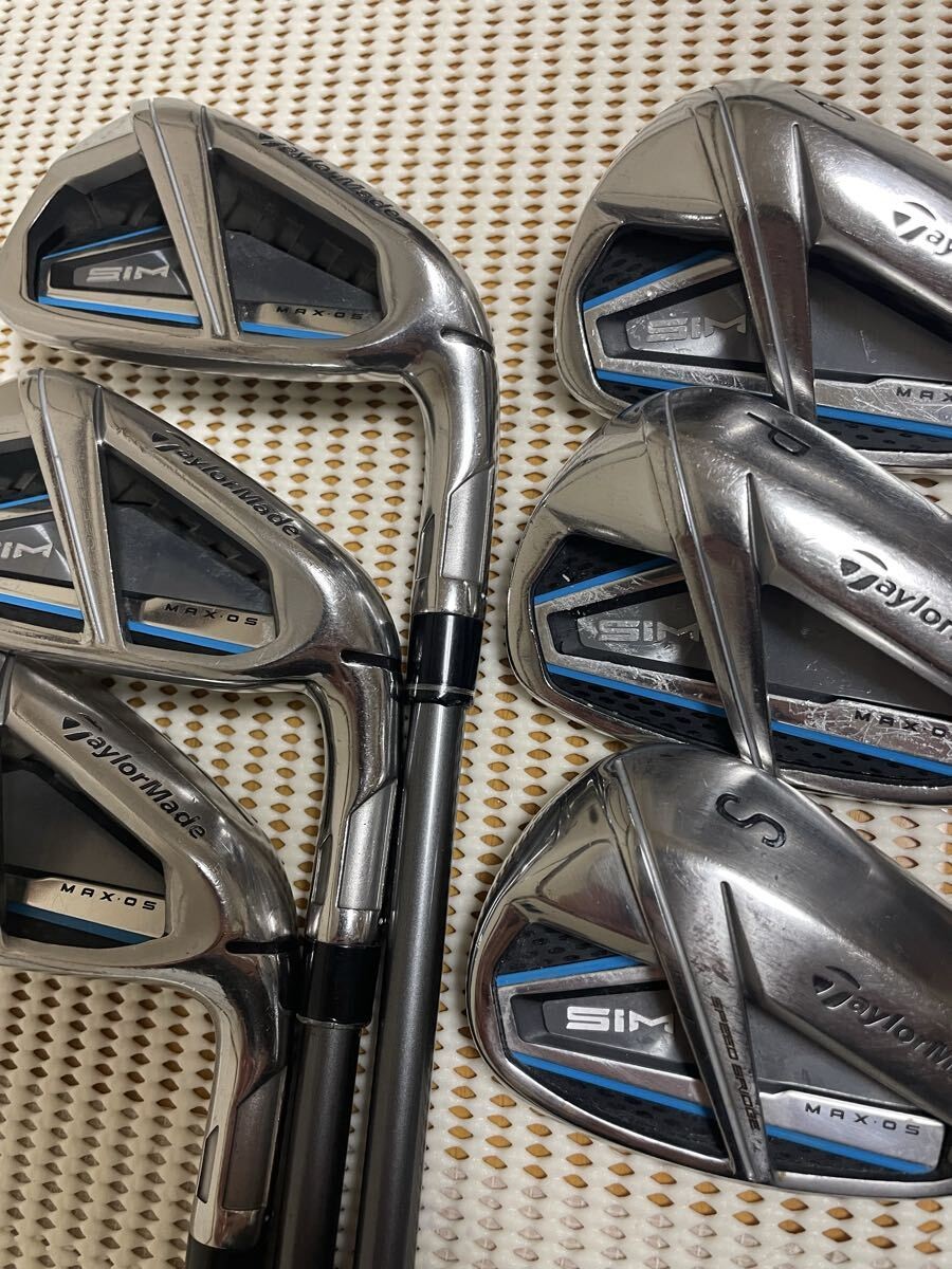 TaylorMade SIM Max OS 6-PW Irons Tensei Blue TM60 S Flex