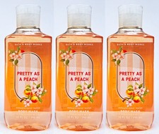 3 Bath  Body Works PRETTY AS A PEACH Body Wash Shower Gel 10 oz