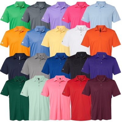 ADIDAS GOLF - Sleeve Logo Performance Polo, Men's S-3XL, Dri fit Sport Shirt 