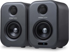 AIYIMA S400 80 Watt 2.0 Channel Home Audio Active Bookshelf Speakers Black