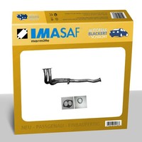 Imasaf Auspuff Hosenrohr + Anbauteile für Opel Calibra A Vectra A + CC Ohne Kat