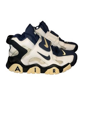 Nike Air Barrage Mid White Midnight Navy Black Yellow AT7847-101