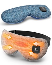 Cordless Heated Eye Mask for Dry Eyes Relief, Washable Heating Pad, Travel Frien